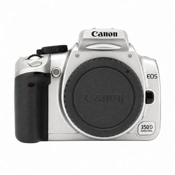 Canon EOS 350D Spiegelreflexcamera Body zilver, Verzenden, Zo goed als nieuw