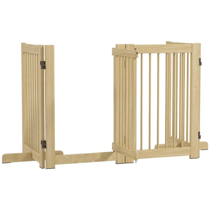 Afscheidingshek Hond 4-delig 204 X 75 Cm Opvouwbaar Met Deur, Diversen, Schoolbenodigdheden, Nieuw, Verzenden