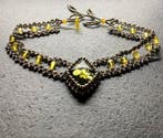 Choker ketting met natuurlijke Baltische amber - Barnsteen -