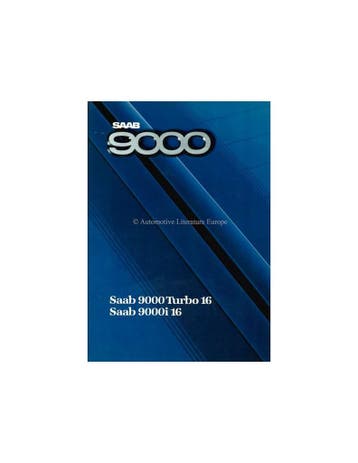 1987 SAAB 9000 BROCHURE FRANS, Nieuw, Author