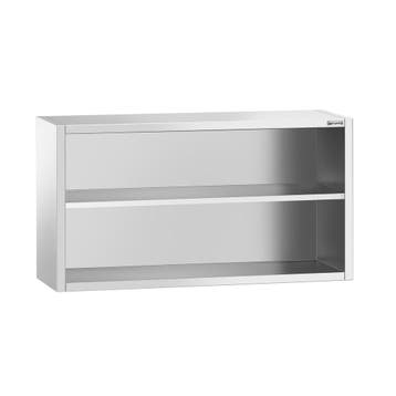 GGM Gastro | RVS wandkast PREMIUM - 1400x400x800mm - open |, Verzenden, Nieuw in verpakking, RVS Meubilair