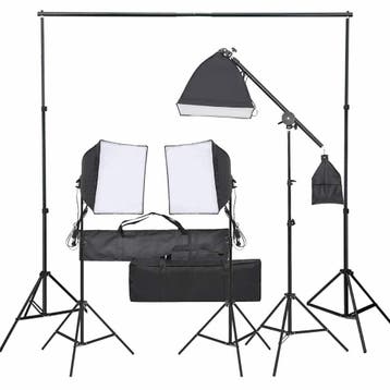 vidaXL Fotostudioset met verlichtingsset, Audio, Tv en Foto, Verzenden, Nieuw