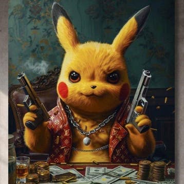 FRIDA (1982) - Gangster Pikachu in Louis Vuitton [ XXL ], Nieuw