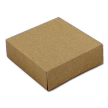 Taartdoos 15x15x5cm. Kraft 3st, Verzenden, Nieuw