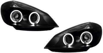 Koplampen Renault Clio 3 05-09 Angel Eyes zwart, Ophalen of Verzenden, Nieuw