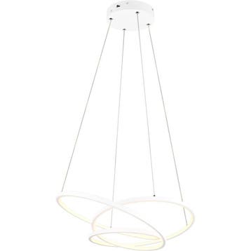 Trion Alvin Dimbare LED Hanglamp 34W - Mat Wit Metalen Rond, Ophalen of Verzenden, Nieuw