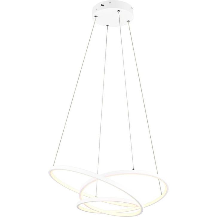 Trion Alvin Dimbare LED Hanglamp 34W - Mat Wit Metalen Rond, Huis en Inrichting, Lampen | Overige, Nieuw, Ophalen of Verzenden