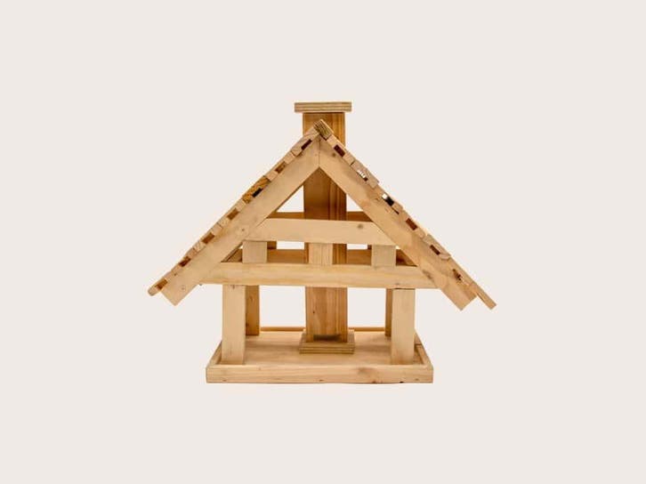 Luxe vogelvilla open voederhuis met karakteristieke besch..., Tuin en Terras, Vogelhuisjes en Vogelbaden, Nieuw, Ophalen of Verzenden