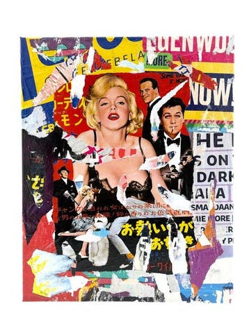 Koen Betjes (1992) - Vintage Poster Collage Marilyn Monroe
