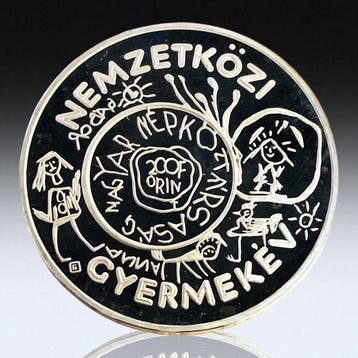 Hongarije. Silver Proof 200 Forint (International Year of, Postzegels en Munten