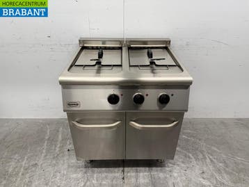 RVS Combisteel Dubbele Friteuse 2 x 18 liter 400V Horeca, Ophalen of Verzenden, Gebruikt