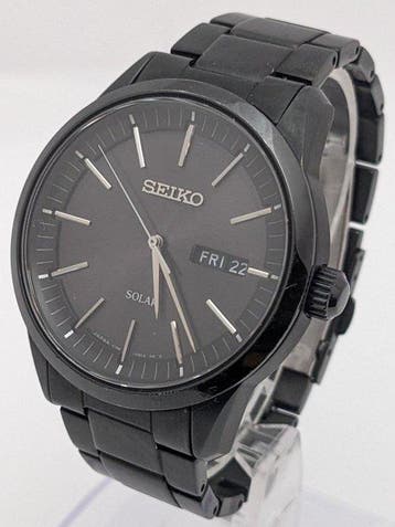 Seiko - Solar Watch Day-Date - Zonder minimumprijs -