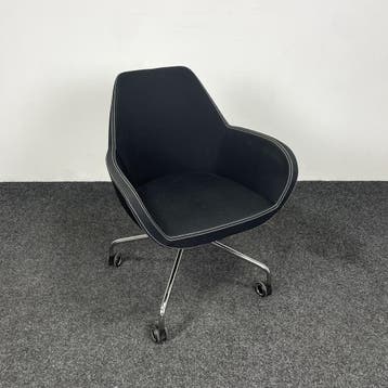 Profim 10H Vergaderstoel - Zwarte Zitting, Ophalen of Verzenden, Ergonomisch, Gebruikt, Bureaustoel