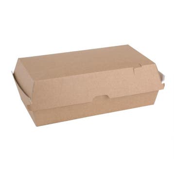 Fiesta Compostable composteerbare hamburgerdoosjes kraft, Verzenden, Nieuw