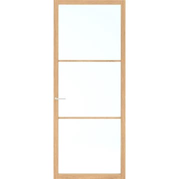 Skantrae binnendeur SSL14803 88x231,5 (Eiken, Blankglas), 80 tot 100 cm, 215 cm of meer, Binnendeur, Nieuw