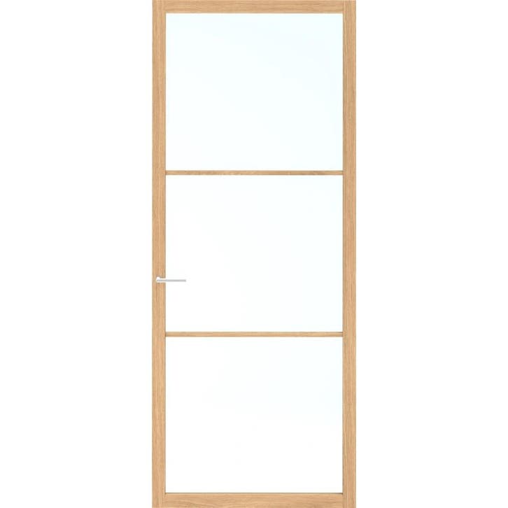 Skantrae binnendeur SSL14803 88x231,5 (Eiken, Blankglas), Doe-het-zelf en Verbouw, Deuren en Horren, Nieuw, Glas, Binnendeur, 215 cm of meer