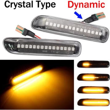 Dynamisch knipperlicht WIT BMW E46, Nieuw