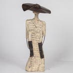 Karol Dusza (1972) - My pretty woman - 76cm wooden statue
