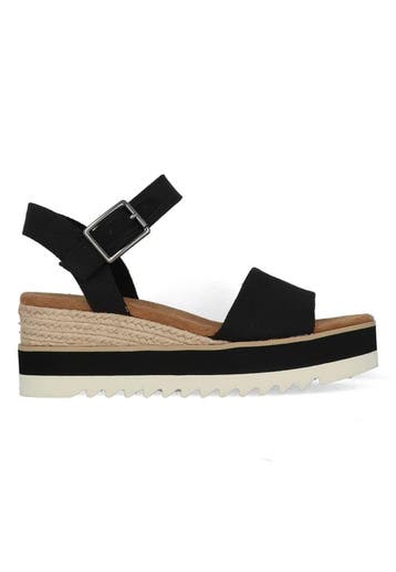 Toms Alpargata Platform 10017856 Zwart-42, Kleding | Dames, Schoenen, Verzenden, Nieuw, Zwart