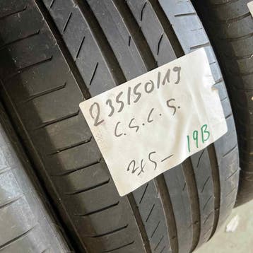 2 x Continental SportContact 5 235-50-19 Zomerbanden 5mm, 19 inch, Gebruikt, Ophalen of Verzenden, 235 mm