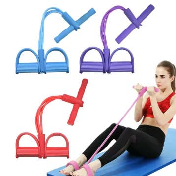 Weerstandsband Trainer met Pedalen – 4 Trekkoorden Fitness, Verzenden, Nieuw