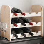 vidaXL Wijnrek 43x25x37 cm massief grenenhout, Huis en Inrichting, Woonaccessoires | Wijnrekken, Verzenden, Nieuw