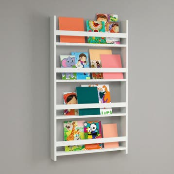 [en.casa] Wandplank wandrek Sotenäs 120x74x10 cm wit, Verzenden, Nieuw