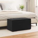 vidaXL Kruk Zwart 81 x 41 x 40 cm Velvet en Gefabriceerd, Verzenden, Nieuw