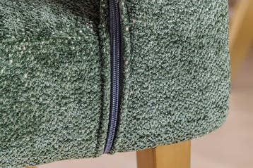 Scandinavische stoel BOUTIQUE groen getextureerde stof, Ophalen of Verzenden, Nieuw