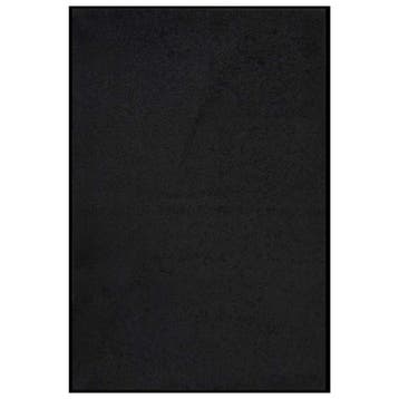 vidaXL Deurmat 80x120 cm zwart, Verzenden, Nieuw