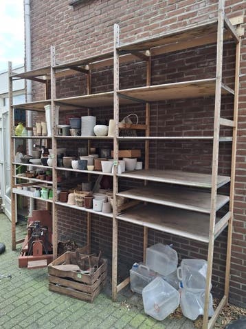 Stelling zonder inhoud zelf afbreken 3 m breed, 290 cm hoog,, Nieuw