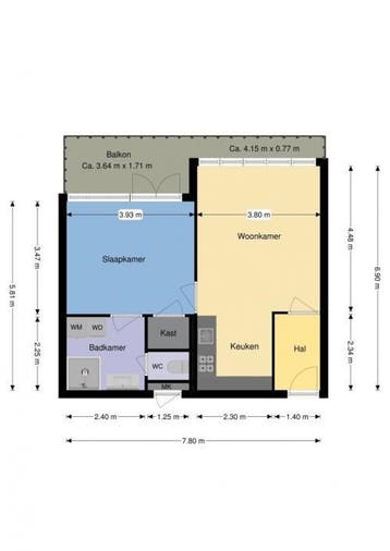 Te Huur 2 Kamer Appartement Victor van Vrieslandstraat In Ha, Huizen en Kamers, Huizen te huur, Direct bij eigenaar, Noord-Holland