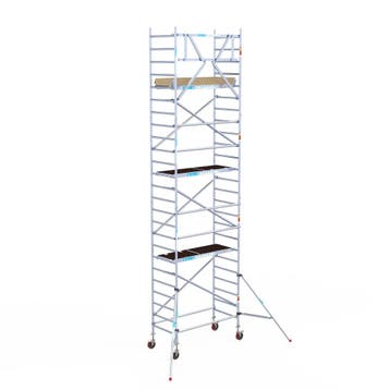 Basic rolsteiger 90 x 8,2m werkhoogte, Doe-het-zelf en Verbouw, Steigers, Verzenden, Nieuw, Rolsteiger of Kamersteiger, 5 meter of hoger