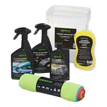 Gecko Wash Bucket Platinum Pack 6-delig, Verzenden