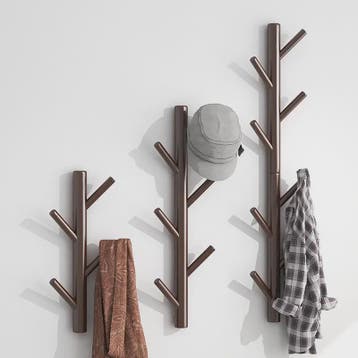 Stijlvolle Wandkapstok Boom - Houten Hanger voor Jassen, Tas, Verzenden, Nieuw