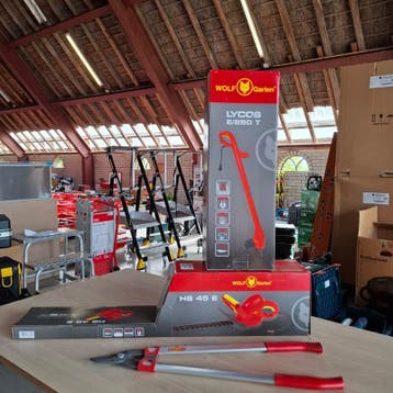Elektrische heggenschaar met kantentrimmer Wolf Garten, H, Nieuw
