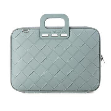 Bombata Intrecciato 15 / 16 inch Laptoptas Vlecht Lichtblauw, Verzenden, Nieuw