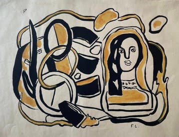 Fernand Léger (1881-1955) - Frauenkopf (Titel nicht bekannt)