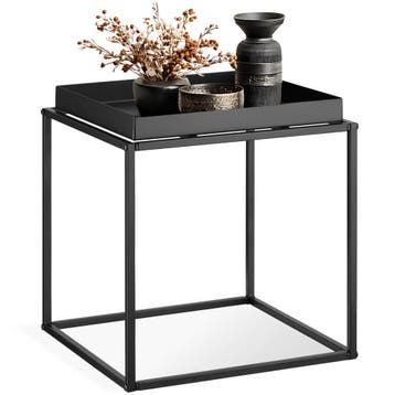 Bijzettafel Cambridge 40x40x44cm - zwart, Verzenden, Nieuw