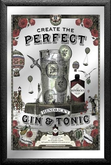 Perfect Hendrick's Gin & Tonic Spiegel, Verzenden, Nieuw