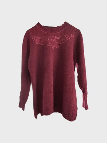 Lyn Trui Dames maat L Rood Vintage, Lyn, Maat 42/44 (L), Ophalen of Verzenden, Zo goed als nieuw