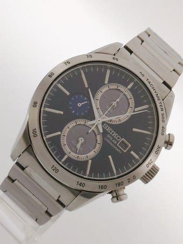 Seiko - Solar Chronograph Alarm - Zonder minimumprijs -
