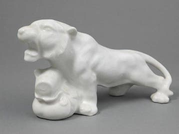 Vintage Japanese Takahama Porcelain Tiger Statue - Zodiac