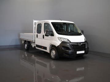 Opel Movano 2.2 140 pk DC Dubbel Cabine Open Laadbak/ 7 Pers, Stof, Gebruikt, Wit, Onderhoudsboekje