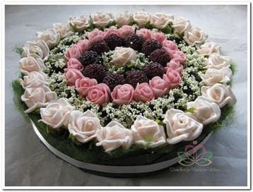 Taart Foambloemen Roos Cake Pink Roze 15 cm, Ophalen of Verzenden, Nieuw