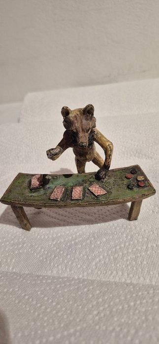 Figuur - Fuchs als Blackjack-Croupier - Brons