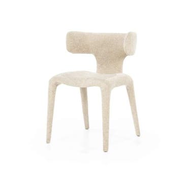 Eetkamerstoel Dave - Taupe Porto - 96101 - eetkamerstoelen, Nieuw, Stof
