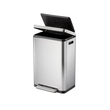 EKO X-Cube pedaalemmer 45 ltr -  Mat RVS, Verzenden, Nieuw
