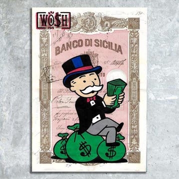 WO$H - Banco di Sicilia 2417 ( with frame )