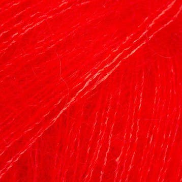 DROPS Kid-Silk Uni Colour - 61 felrood - Mohair Garen, Ophalen of Verzenden, Nieuw